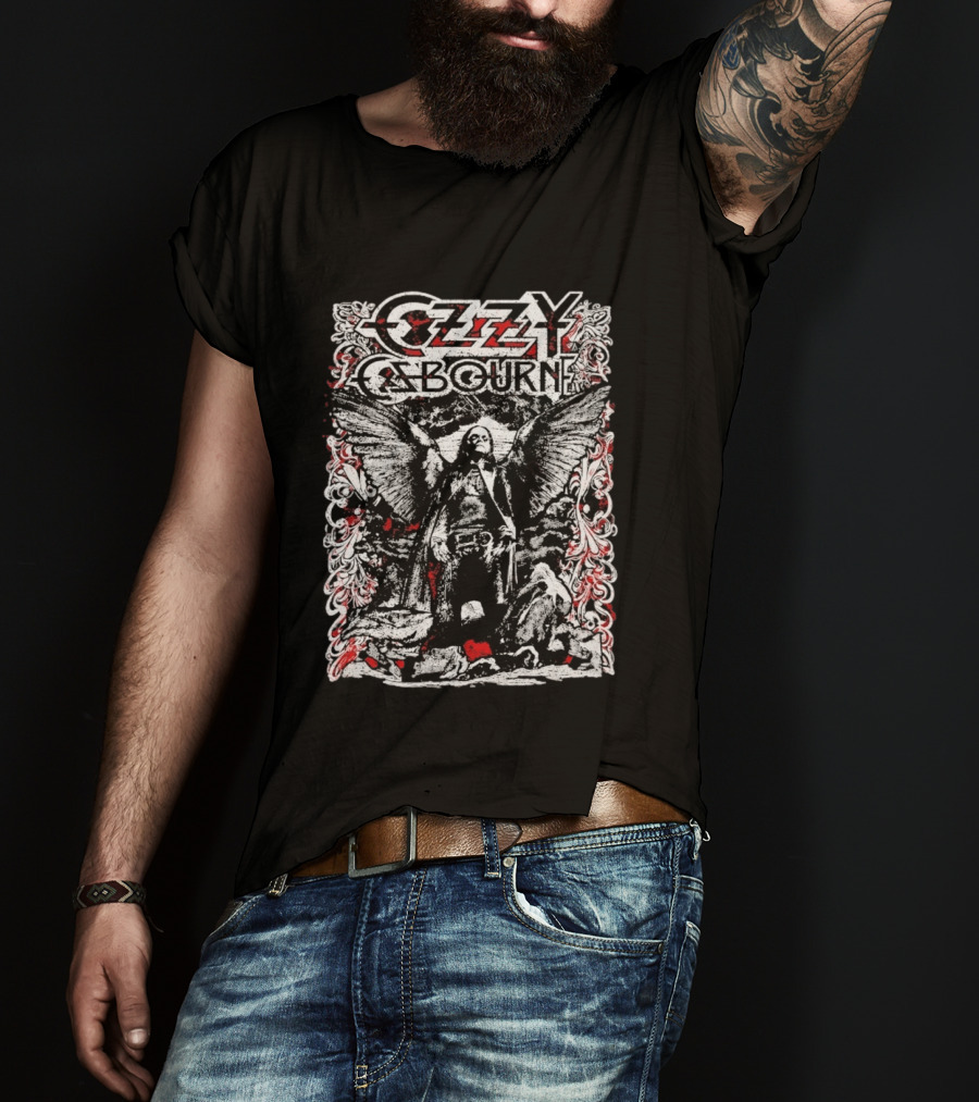Ozzy Osbourne 2026 Prince Of Darkness Angel Wings T-Shirt