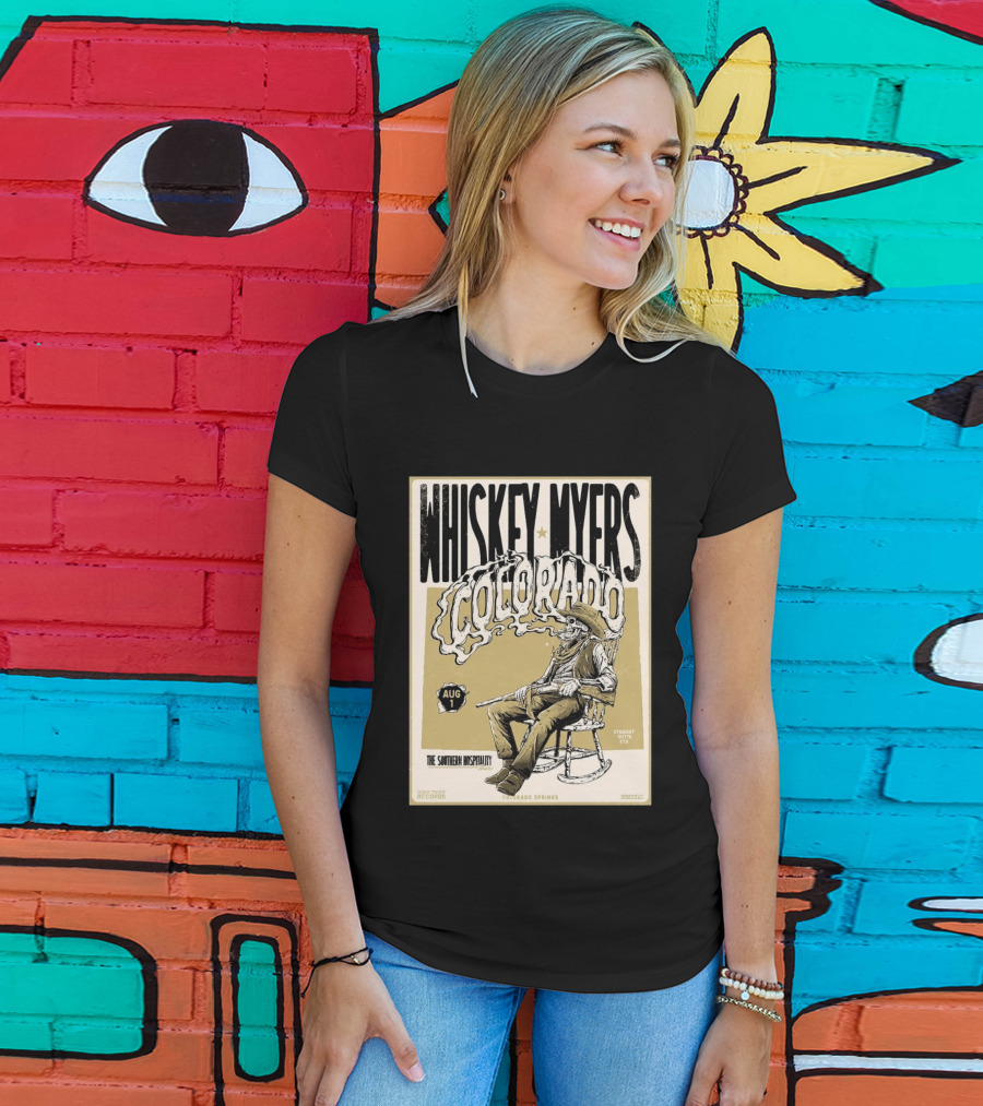 Whiskey Myers Colorado Springs Southern Hospitality Tour August 1 Ford Amphitheater 2026 T-Shirt