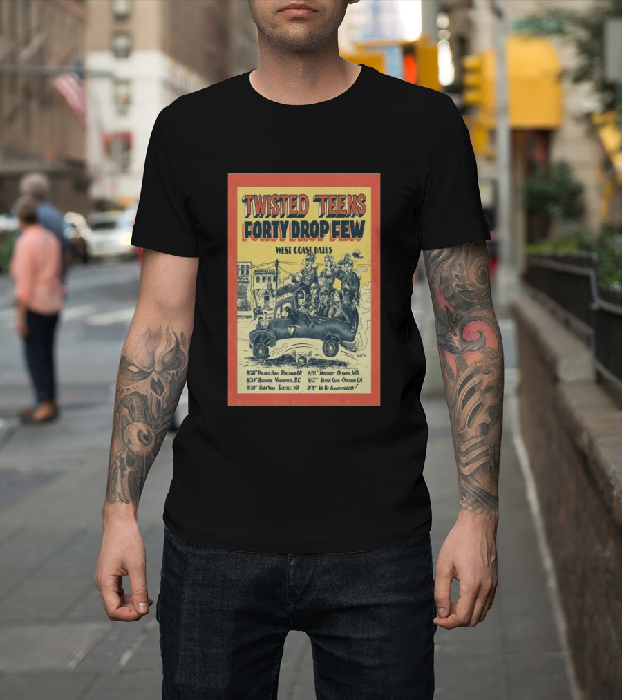 Twisted Teens Forty Drop Few West Coast Dates Stork Club Oakland September 2 2026 T-Shirt