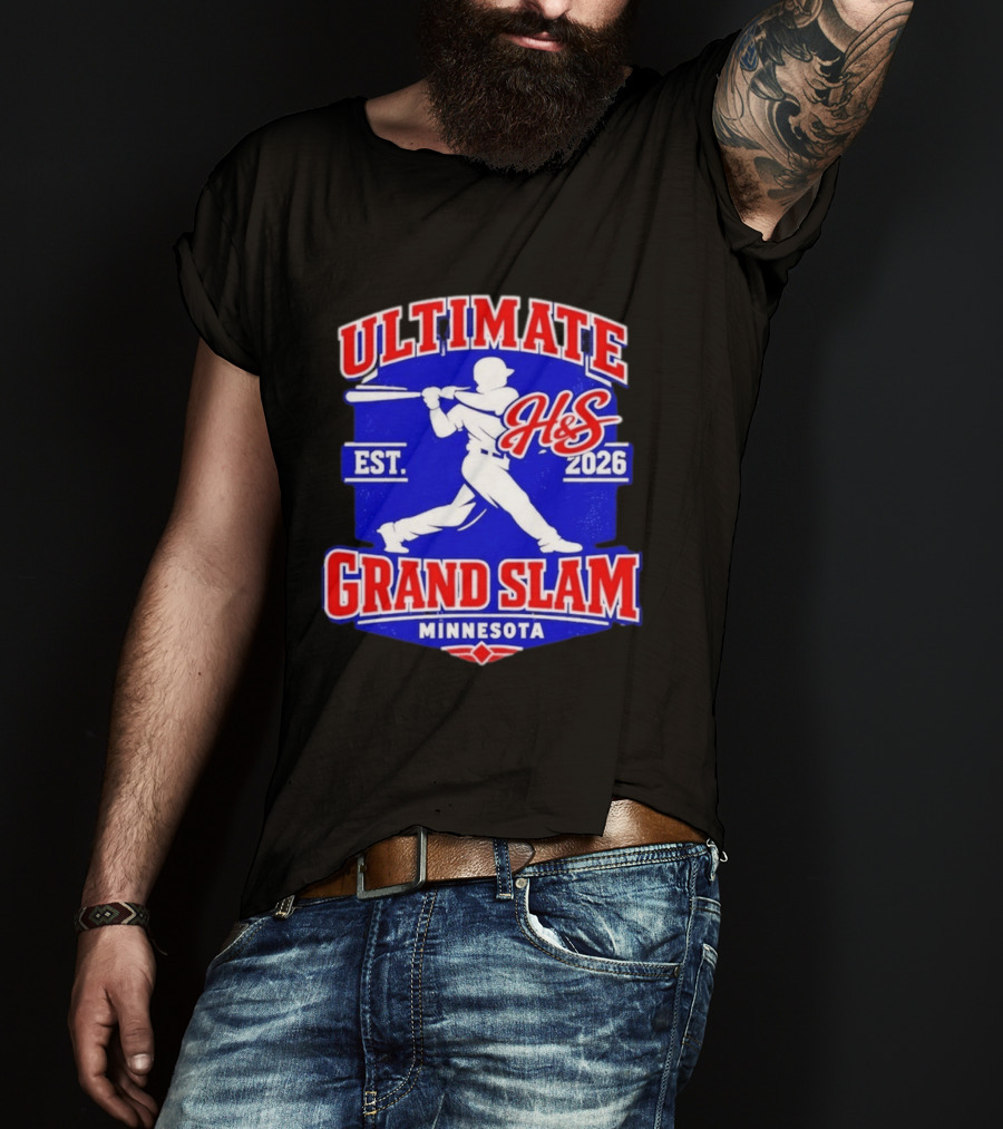 Ultimate H&S Grand Slam Baseball Minnesota Est 2026 T-Shirt