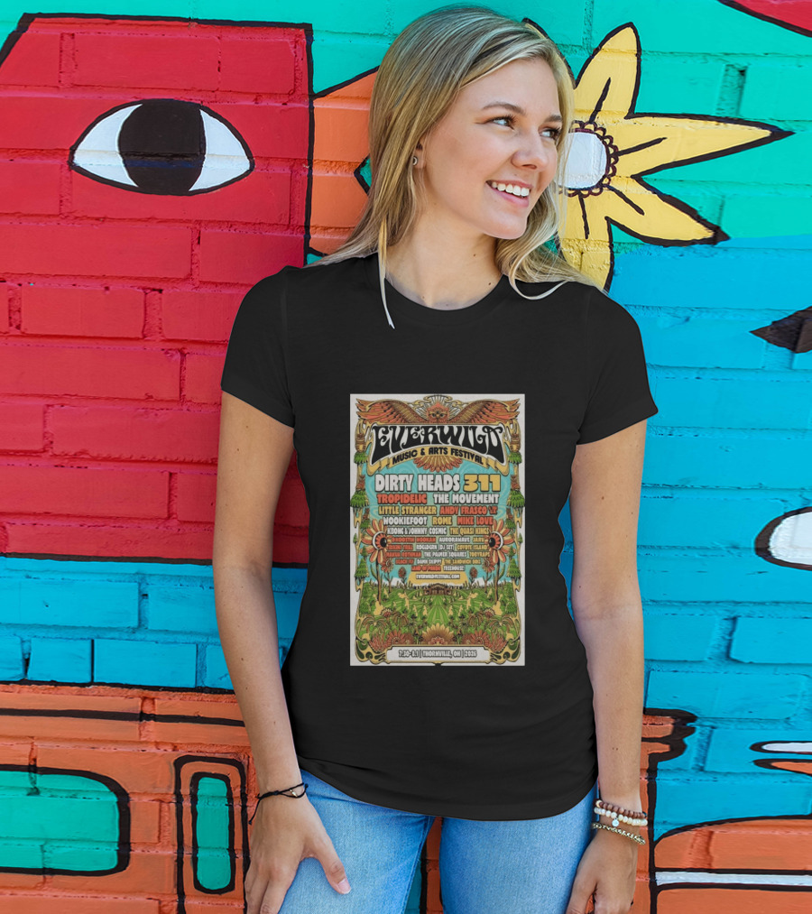 Everwild Music Arts Festival Dirty Heads 311 Tropidelic July August 2026 Thornville T-Shirt