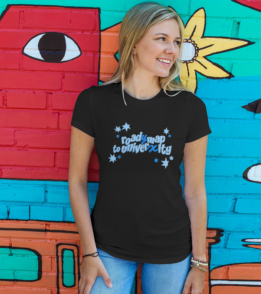 Roady Map To Univerxity With Stars T-Shirt
