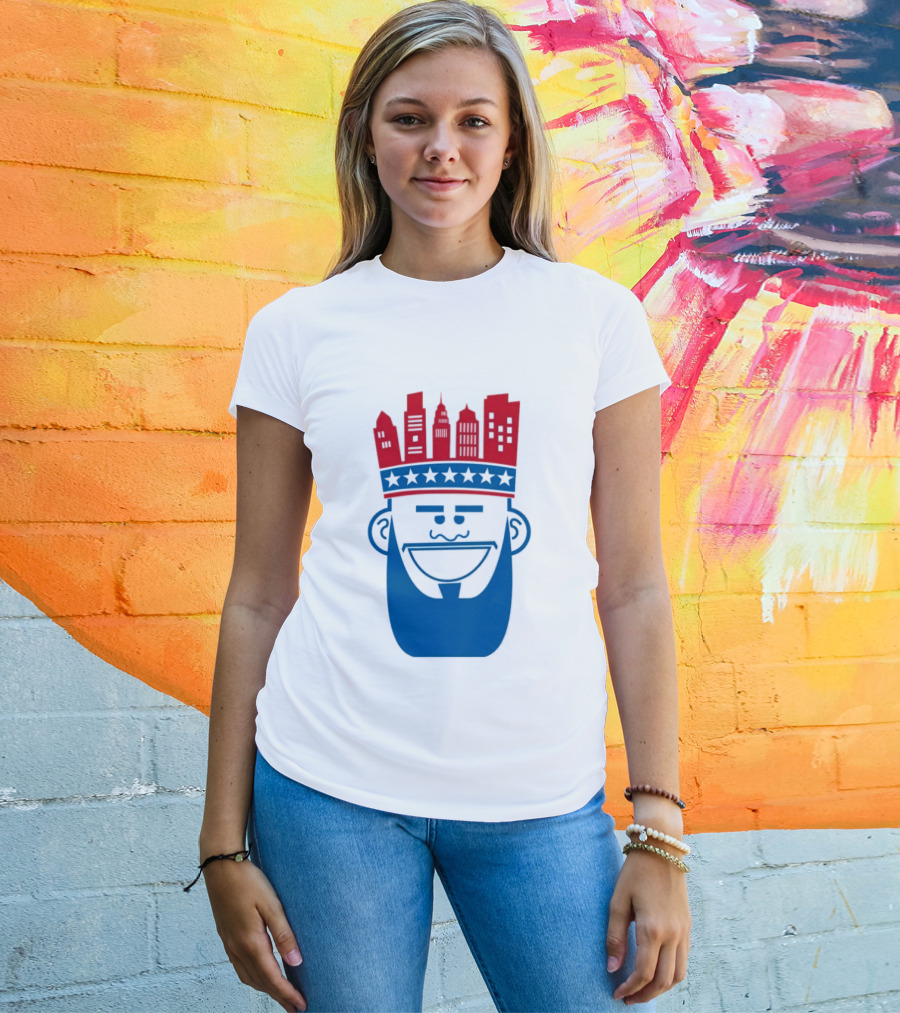 Lebron James Philadelphia 76ers Philly King Skyline Crown T-Shirt