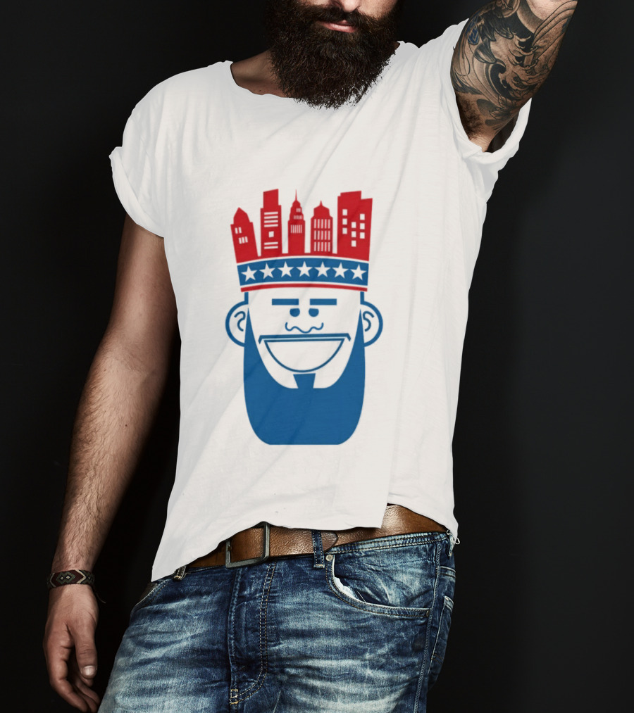 Lebron James Philadelphia 76ers Philly King Skyline Crown T-Shirt