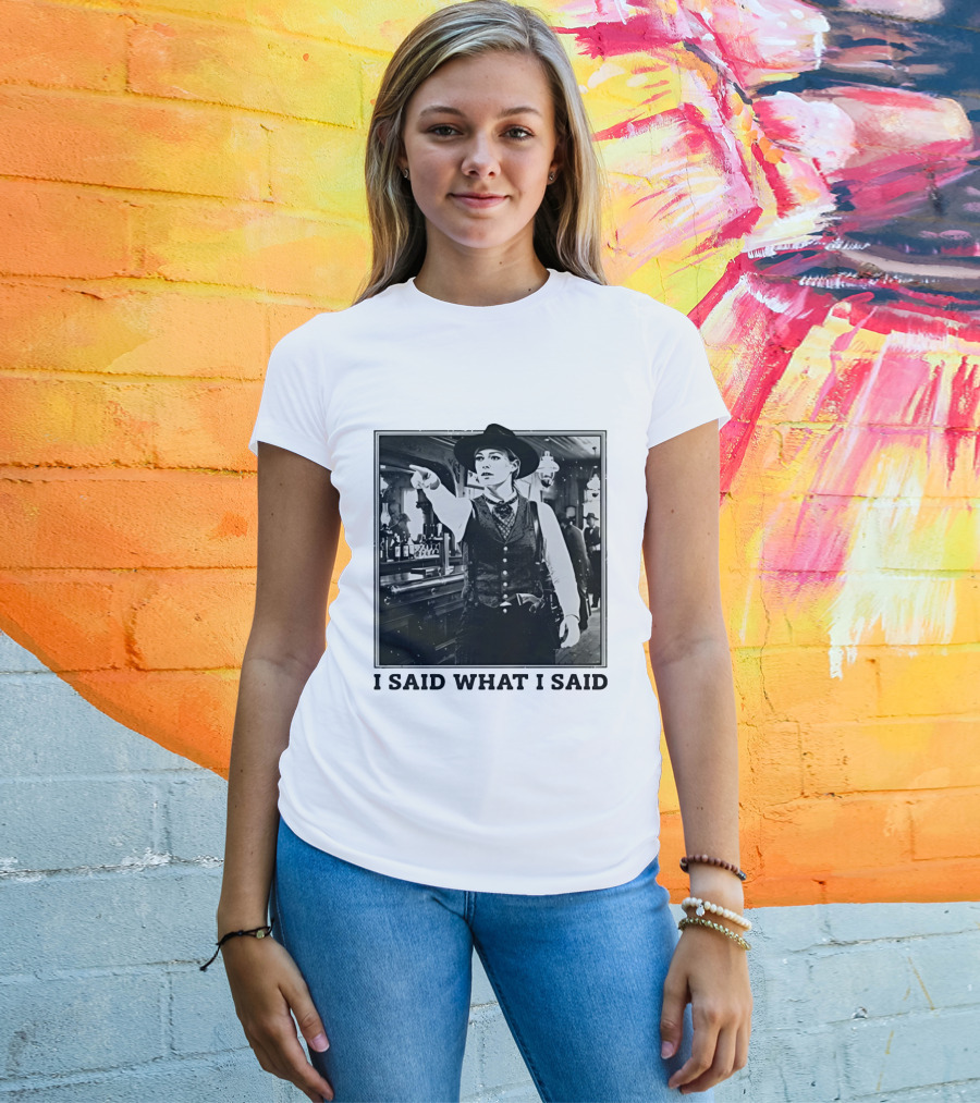 Sophie Cunningham Cowgirl I Said What I Said Indiana Fever T-Shirt