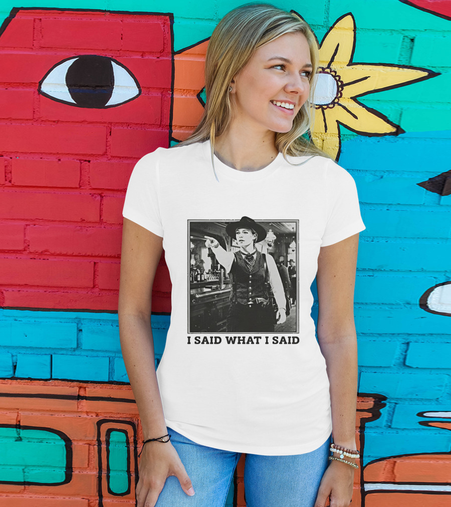 Sophie Cunningham Cowgirl I Said What I Said Indiana Fever T-Shirt