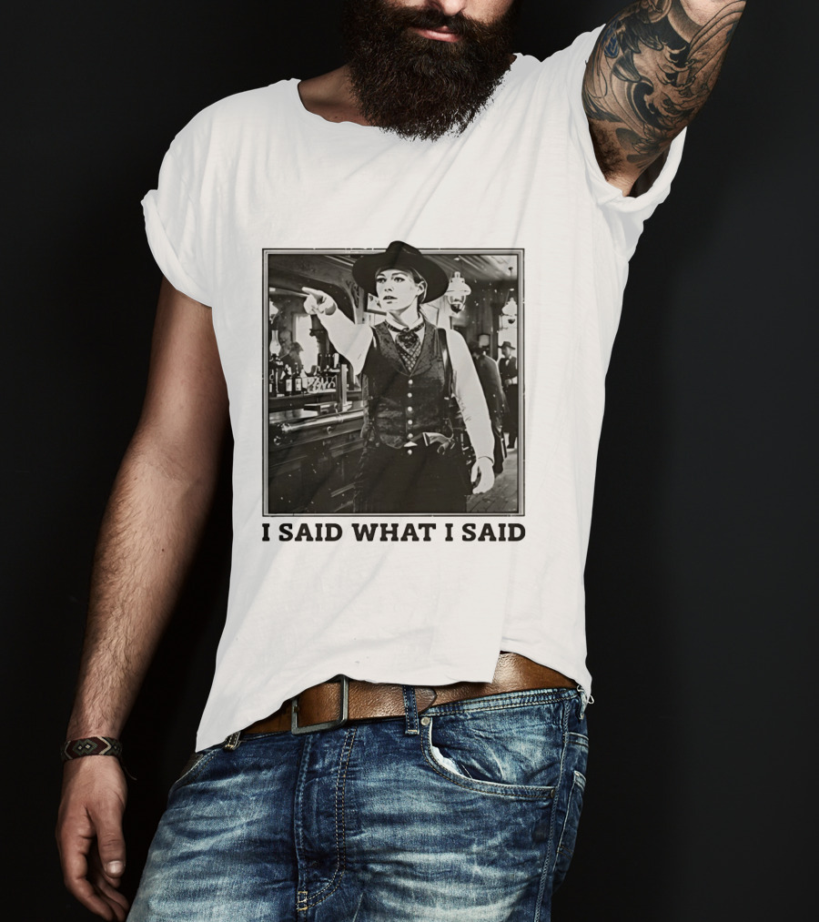Sophie Cunningham Cowgirl I Said What I Said Indiana Fever T-Shirt
