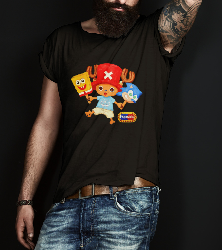 Chopper Popsicle SpongeBob Sonic T-Shirt
