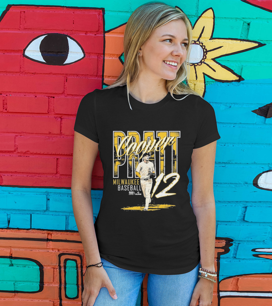 Cooper Pratt Milwaukee Baseball 12 Player Name T-Shirt
