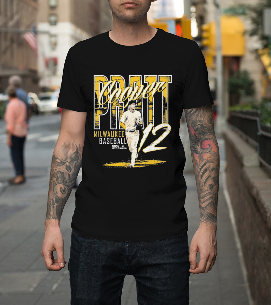 Cooper Pratt Milwaukee Baseball 12 Player Name T-Shirt