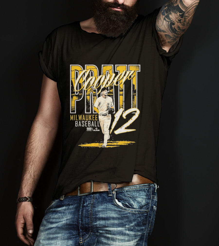 Cooper Pratt Milwaukee Baseball 12 Player Name T-Shirt