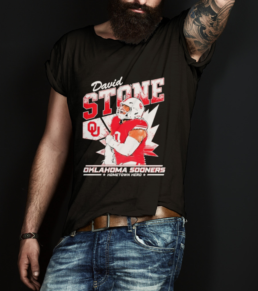 David Stone Oklahoma Sooners Hometown Hero OU Football Star T-Shirt