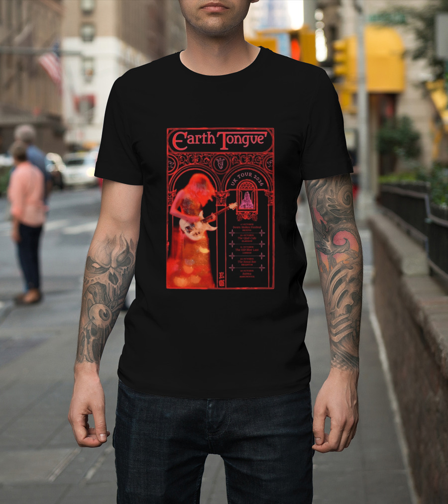 Earth Tongue UK Tour 2026 Down Stokes Festival Bristol Gilded Gothic Artistry T-Shirt