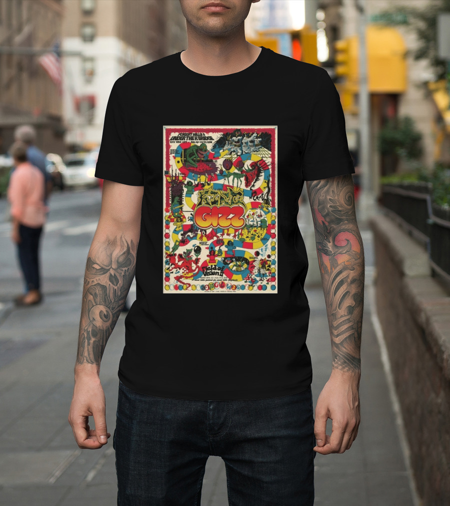 King Gizzard And The Lizard Wizard Forest Hills Under The Ring NYC Aug 2026 Field Of Vision II T-Shirt