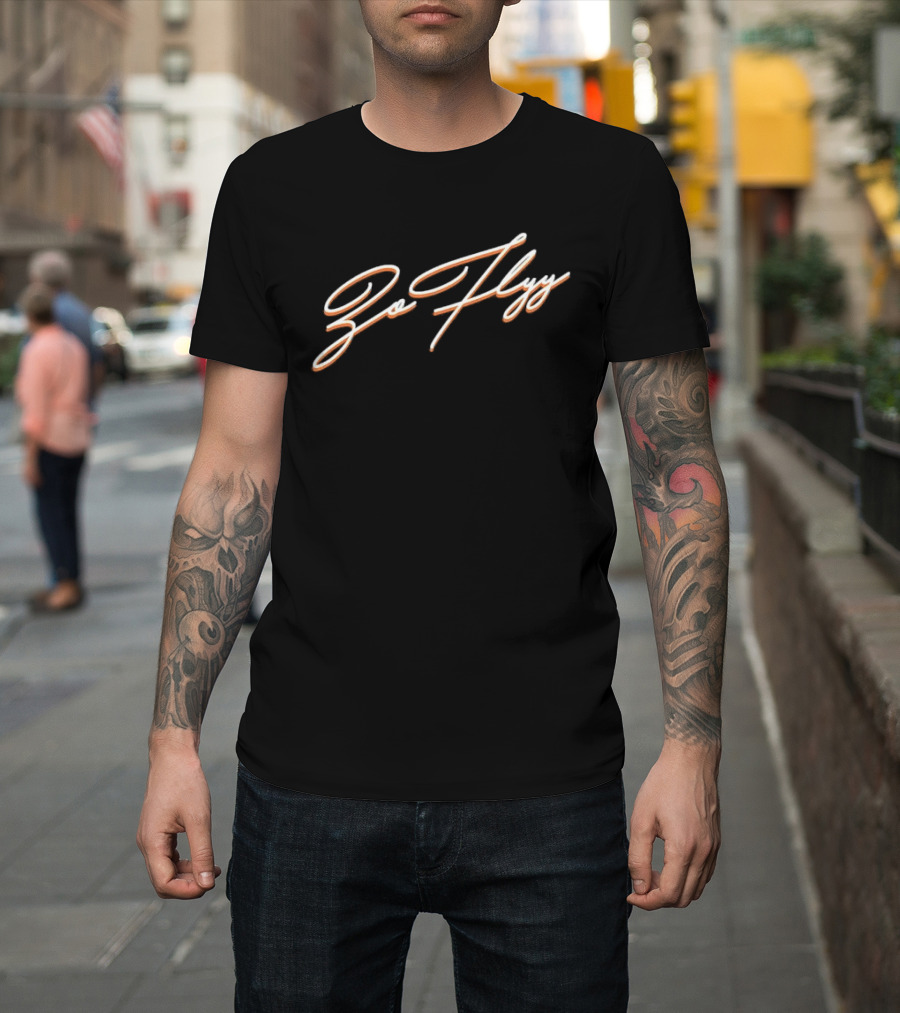 Go Flyy Script Bold Cursive T-Shirt