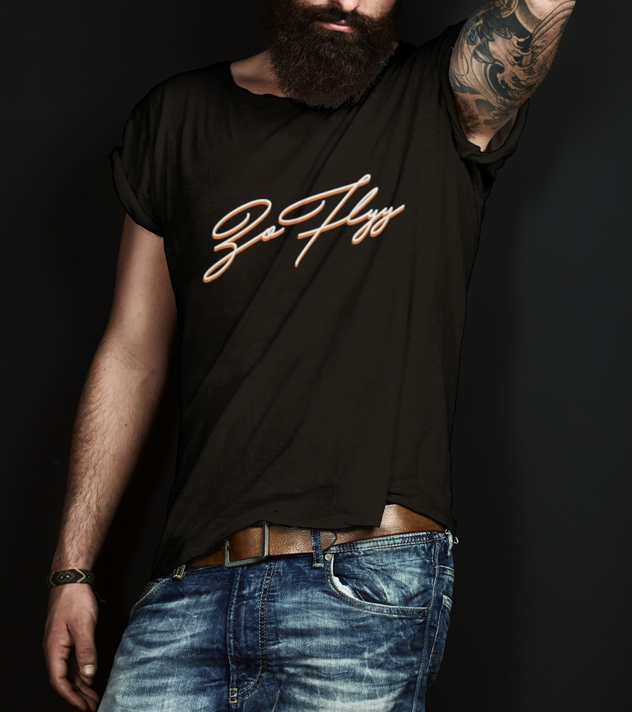 Go Flyy Script Bold Cursive T-Shirt