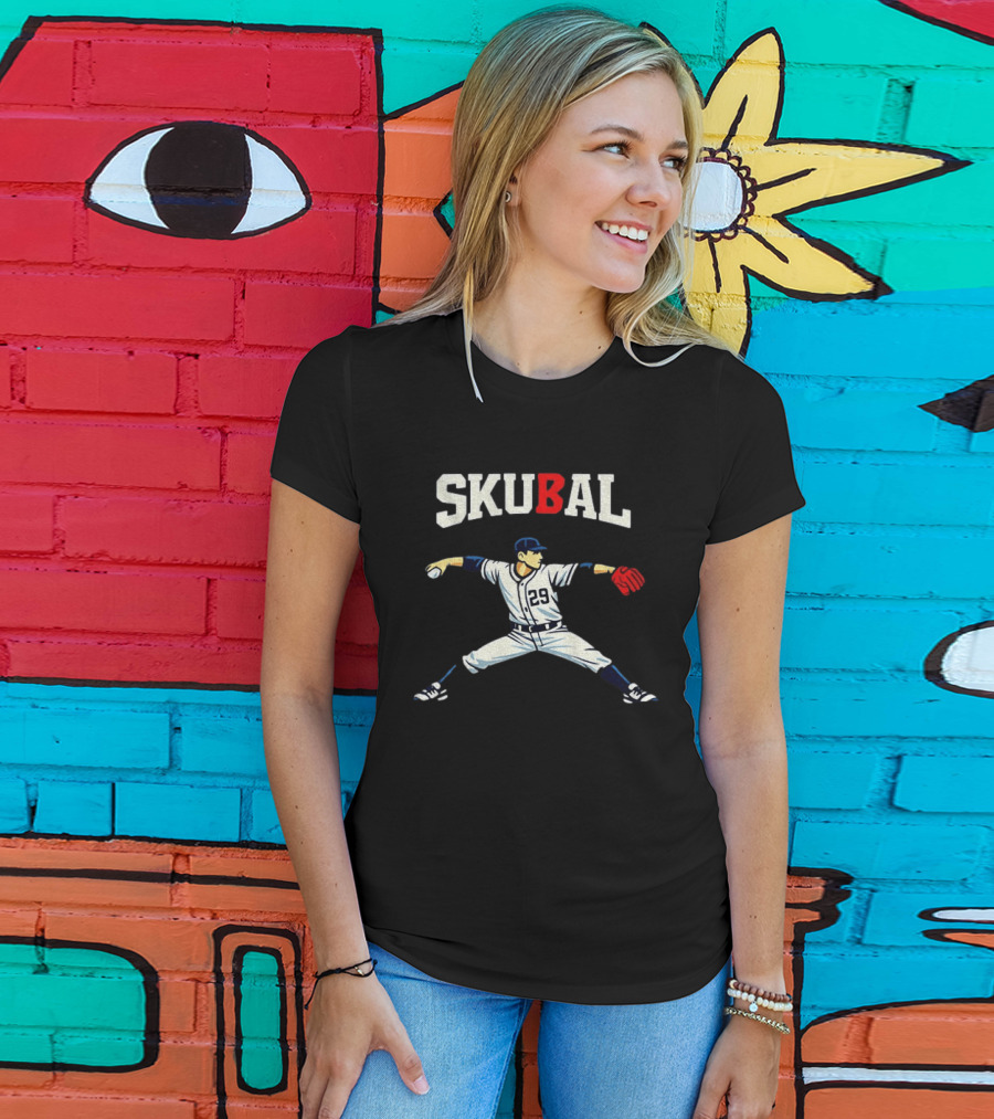 Tarik Skubal 29 Baseball Pitcher Pose MLB Action T-Shirt