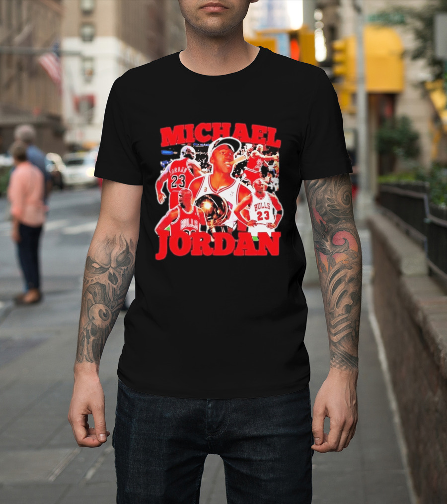 Michael Jordan Chicago Bulls 23 Basketball Legend NBA Champion T-Shirt
