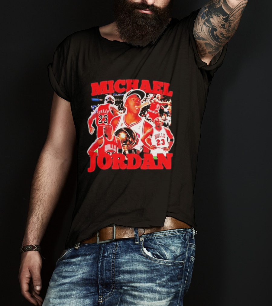 Michael Jordan Chicago Bulls 23 Basketball Legend NBA Champion T-Shirt