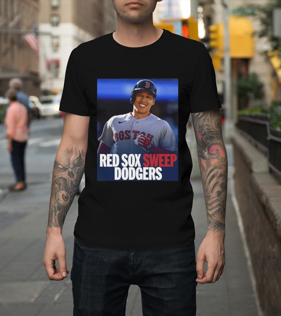 Boston Red Sox Sweep Dodgers Victory Celebration 2026 T-Shirt