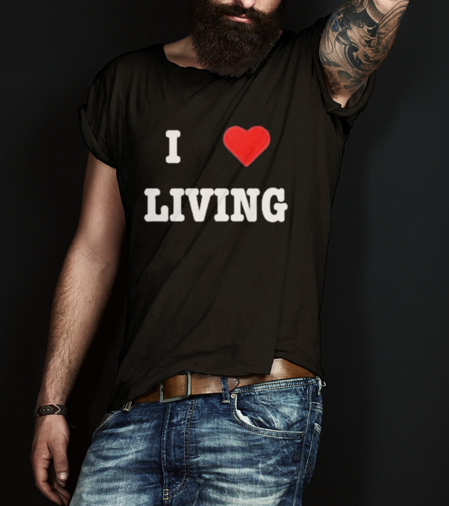 Mxdvs I Love Living Heart T-Shirt