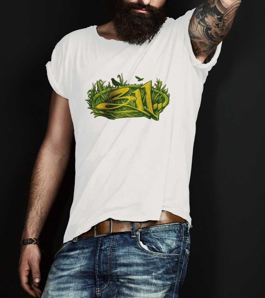 311 Band 2026 Summer Tour Green Nature T-Shirt