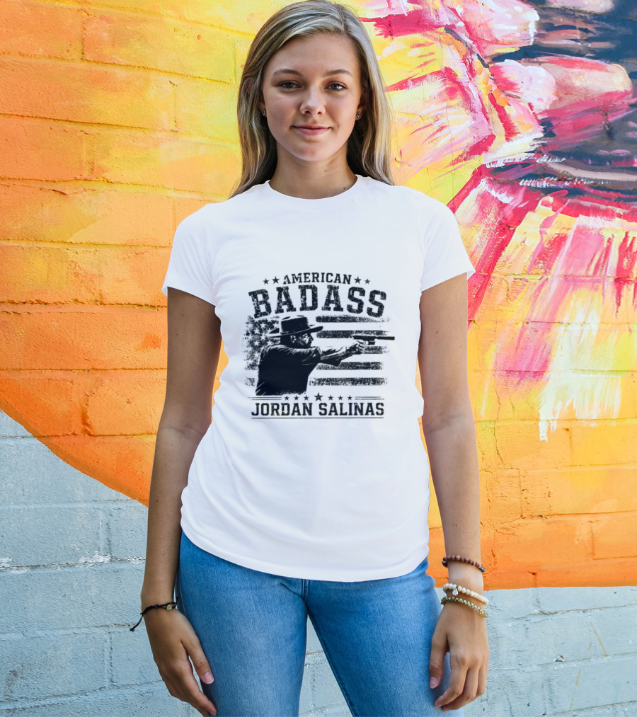 American Badass Jordan Salinas True Patriot USA Flag T-Shirt