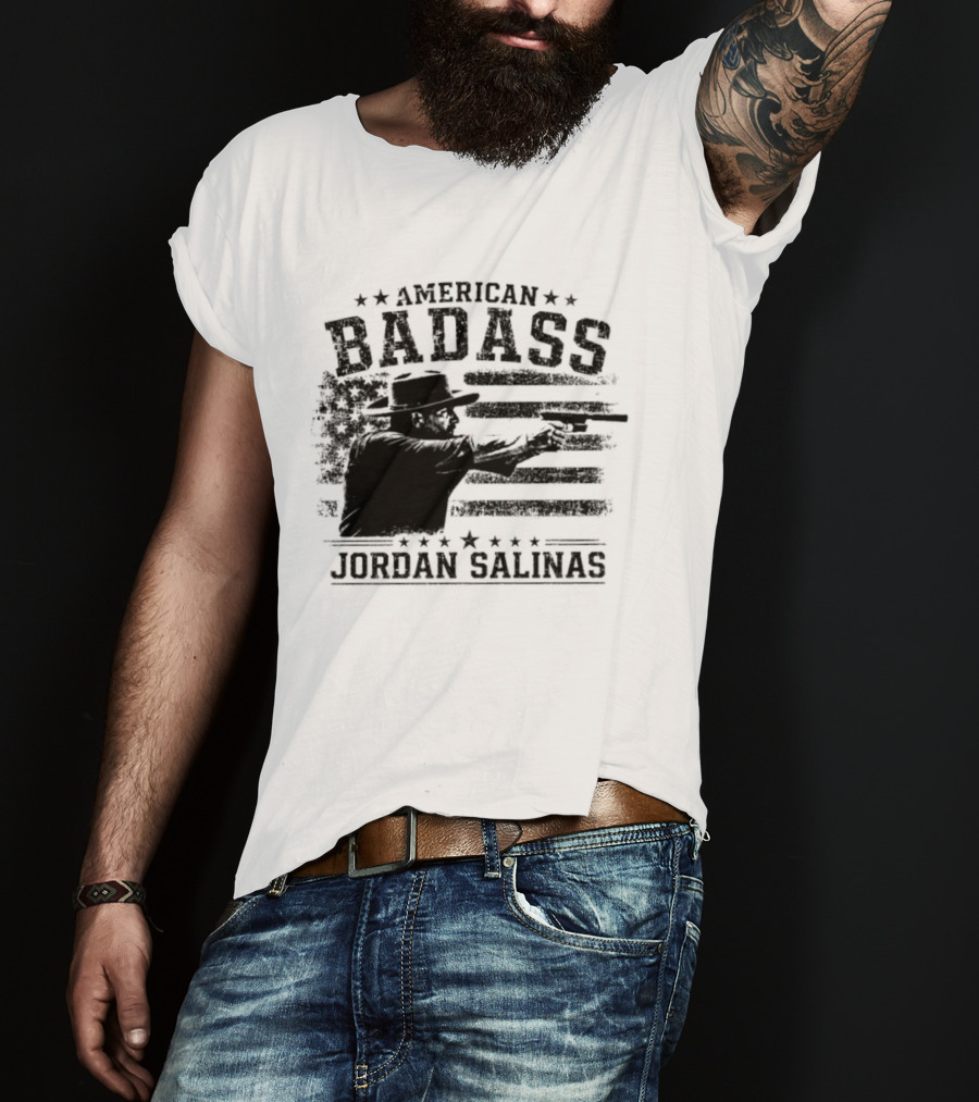 American Badass Jordan Salinas True Patriot USA Flag T-Shirt