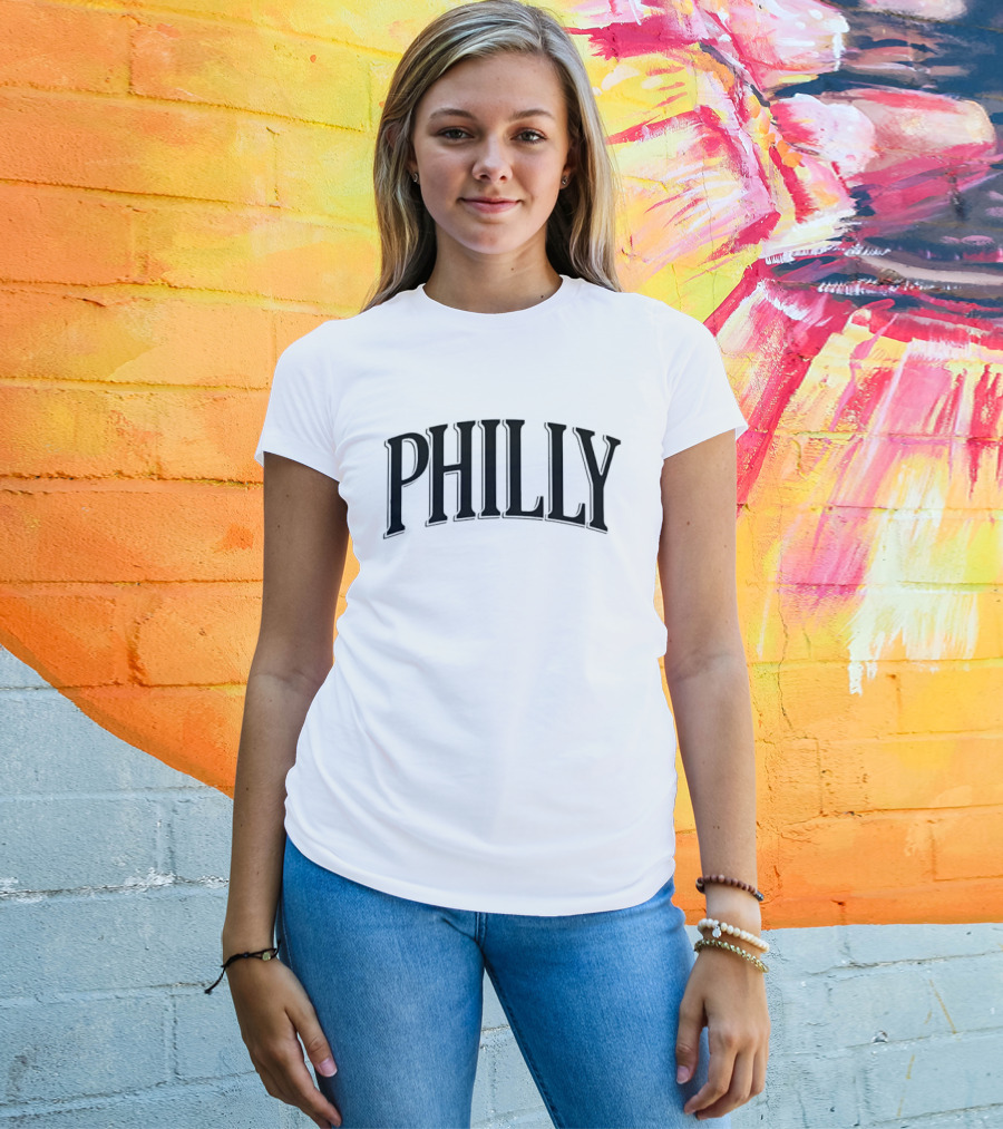 Philly City Pride Vintage Arched Lettering T-Shirt