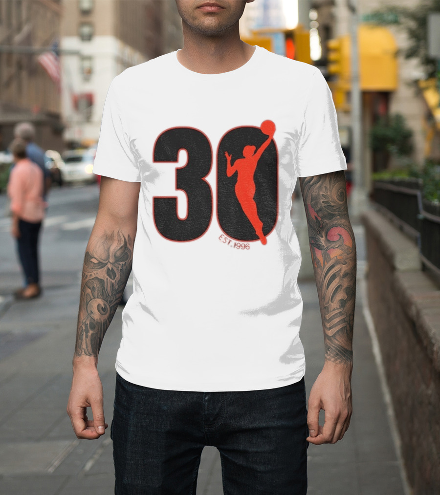 WNBA 30th Anniversary 1996 Basketball Player T-Shirt