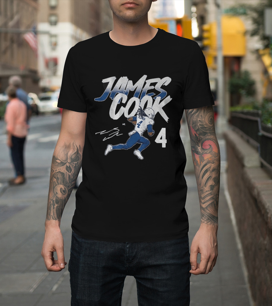 James Cook 4 Buffalo Bills Football Player Athlete T-Shirt