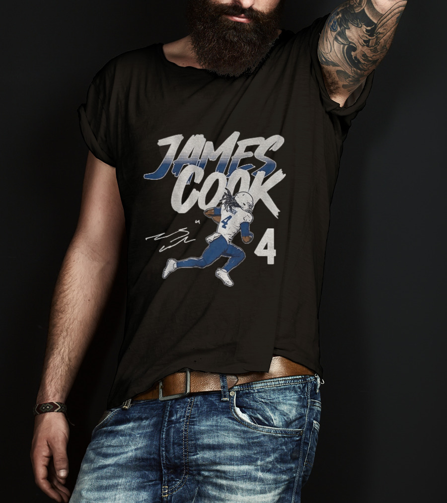 James Cook 4 Buffalo Bills Football Player Athlete T-Shirt