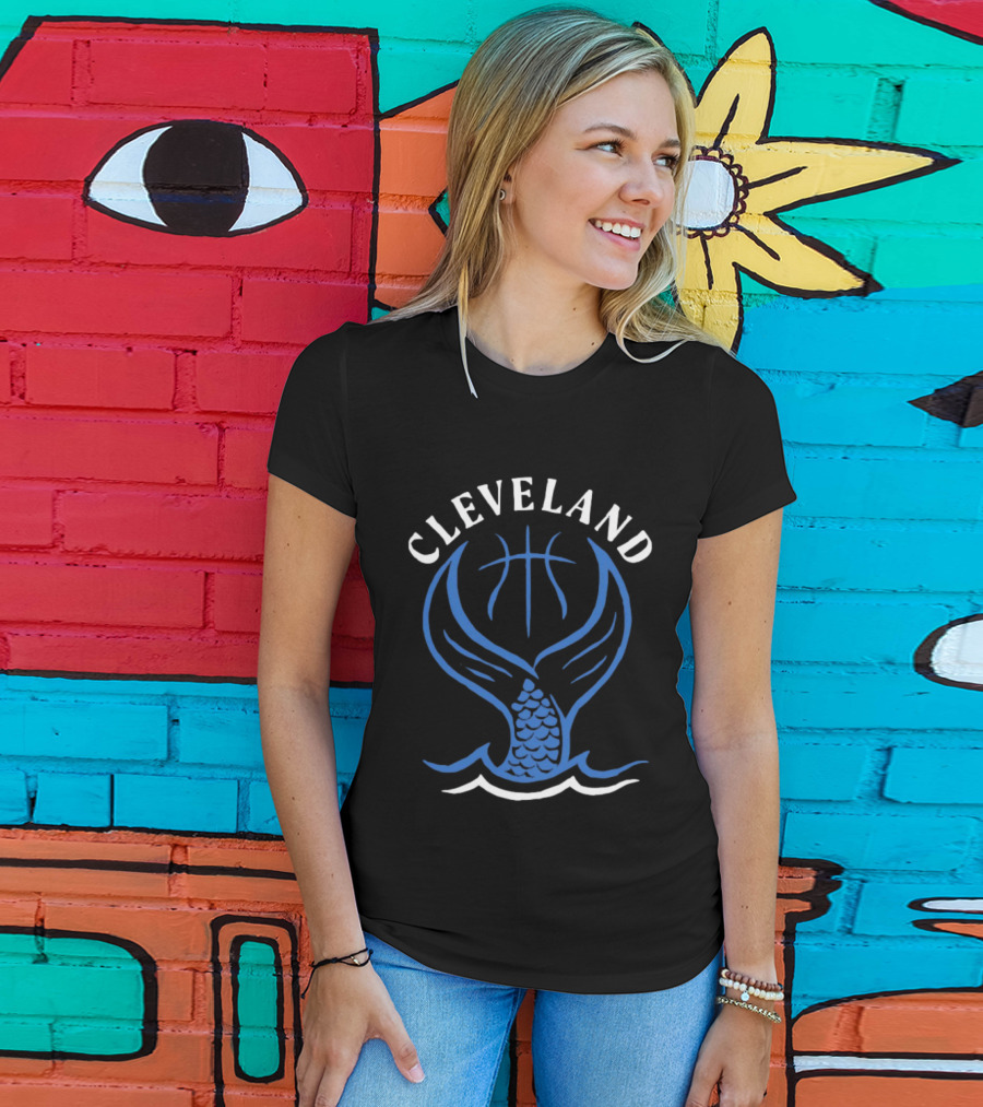 Cleveland Basketball Waves Women's Team Aquatic Spirit T-Shirt