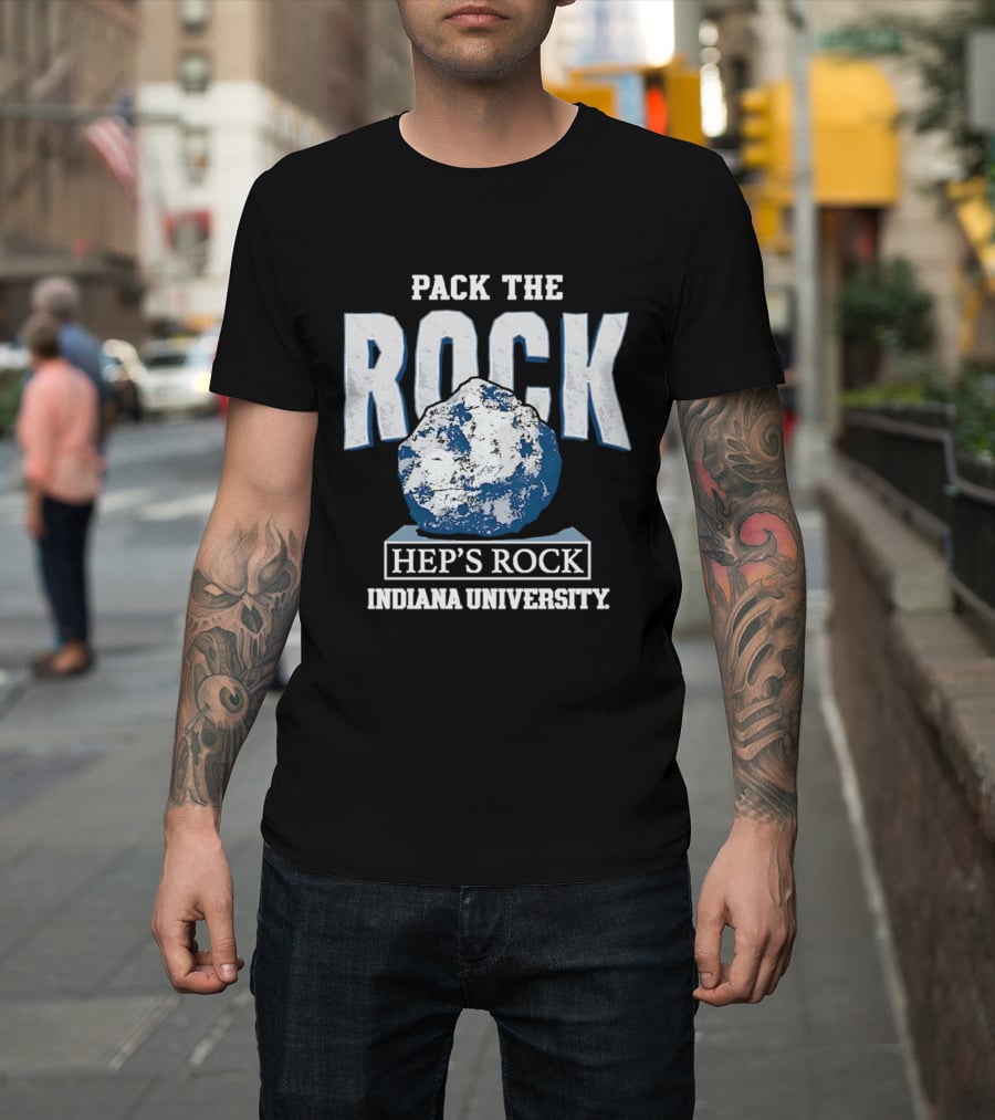 Pack The Rock Hep's Rock Indiana University T-Shirt