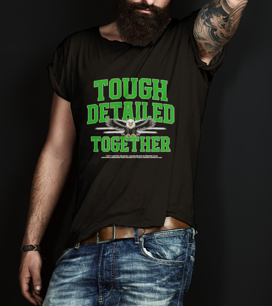Philadelphia Eagles Tough Detailed Together Jalen Hurts T-Shirt
