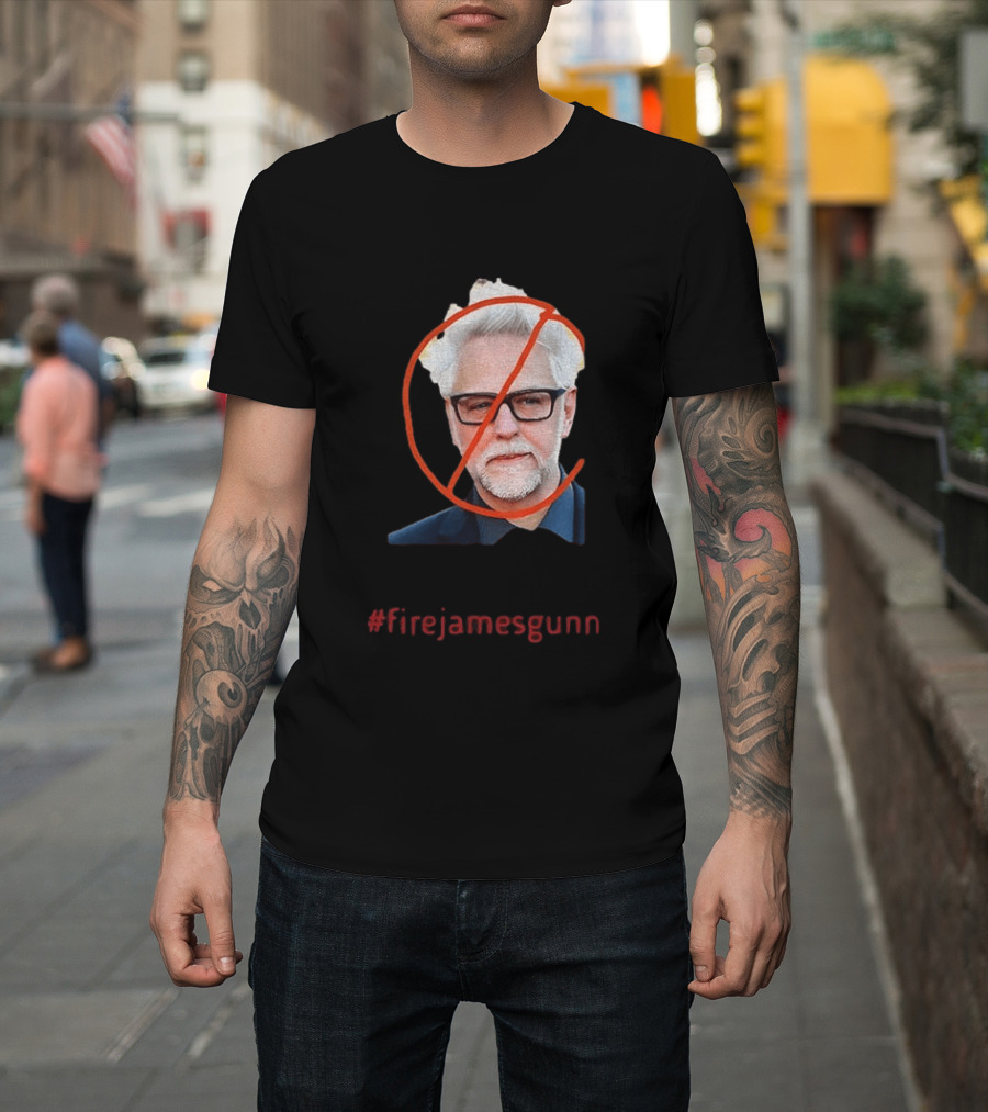 Firejamesgunn Protest James Gunn Director Criticism Controversy T-Shirt