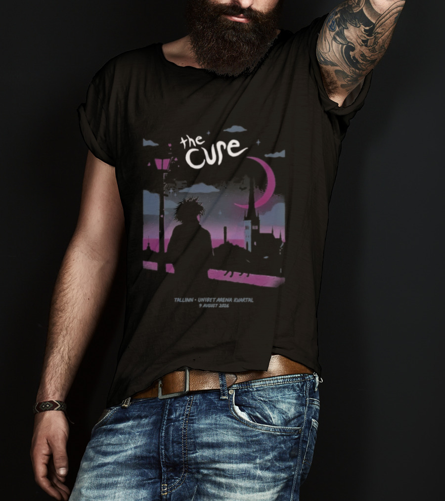The Cure Tallinn 2026 Unibet Arena Kvartal 9 August Event T-Shirt