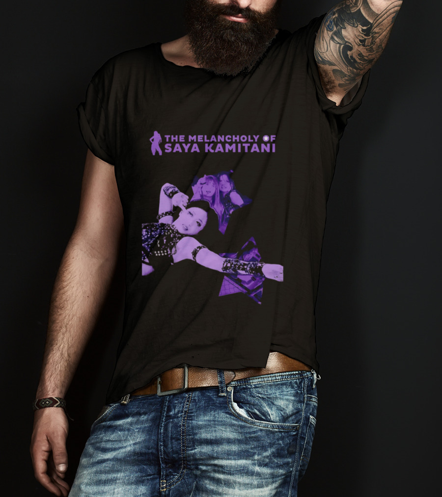 The Melancholy Of Saya Kamitani Purple Aesthetic T-Shirt