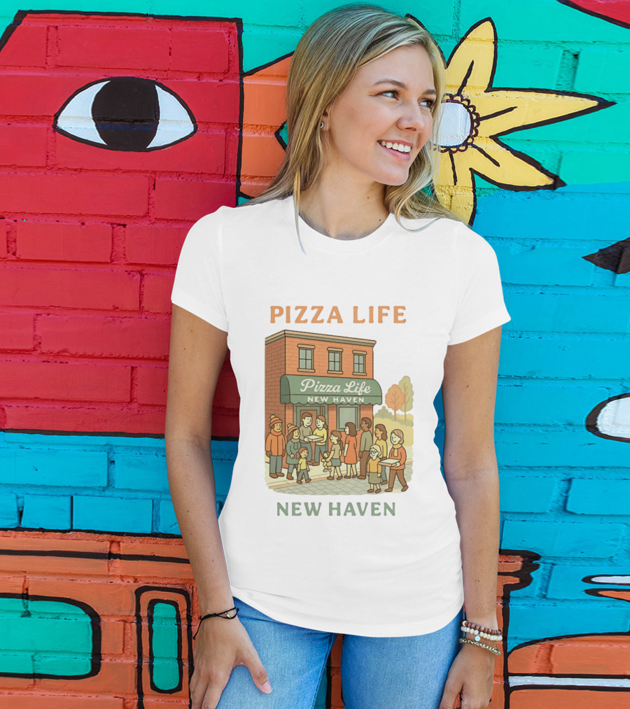 Pizza Life New Haven Family Gathering At Pizzeria T-Shirt