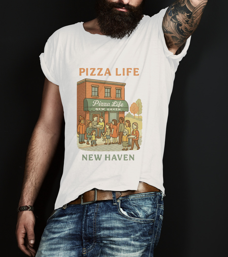 Pizza Life New Haven Family Gathering At Pizzeria T-Shirt