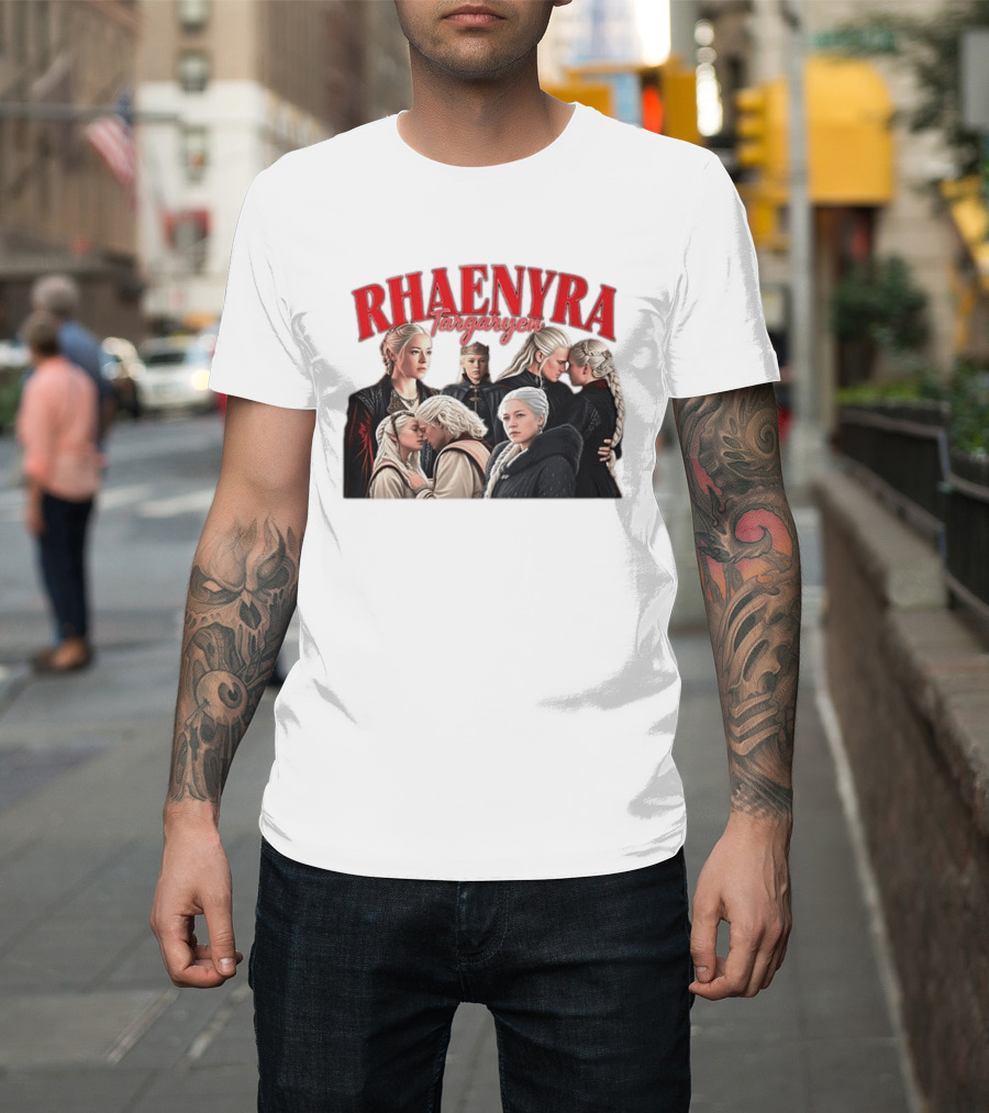 Rhaenyra Targaryen Photo Collage Bootleg Portraits T-Shirt