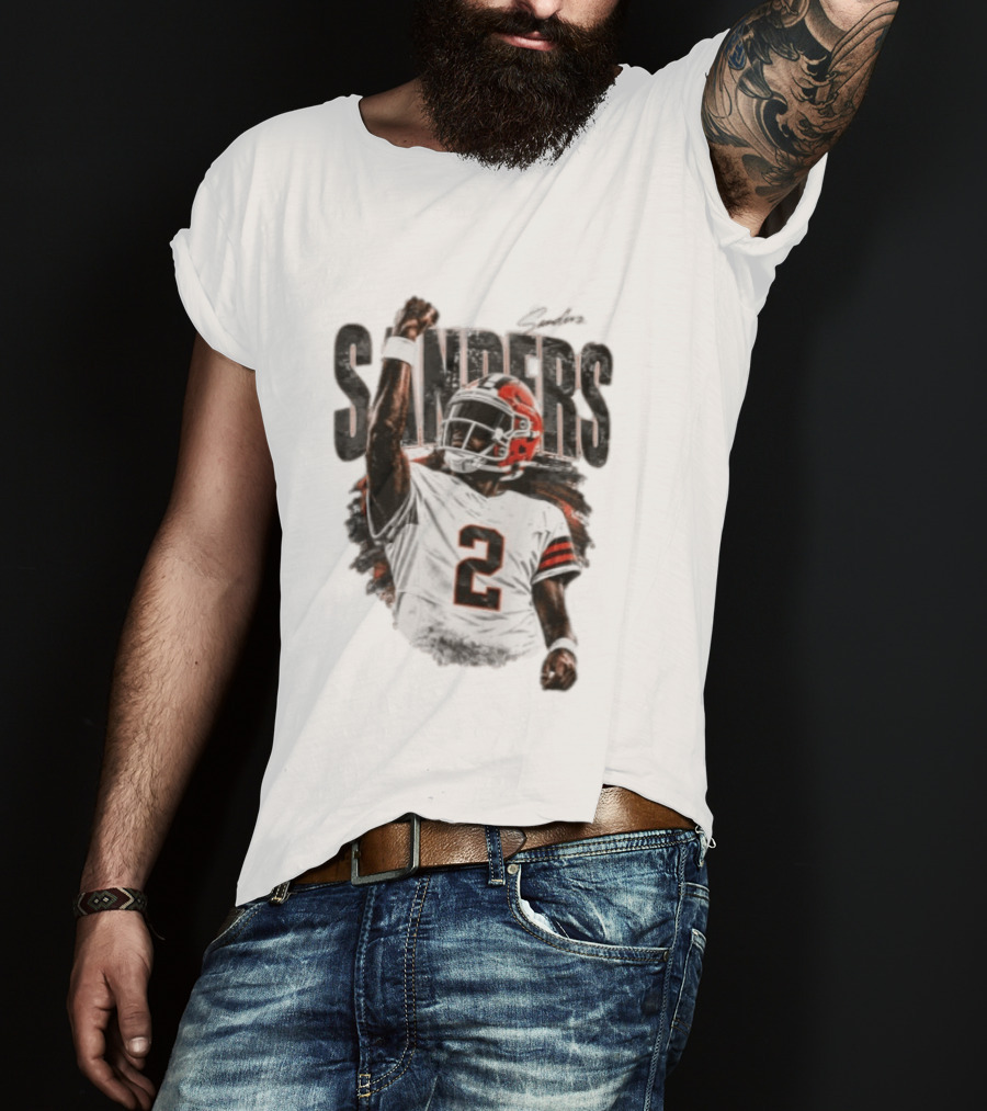 Sanders 2 Colorado Buffaloes Jersey Football Player T-Shirt