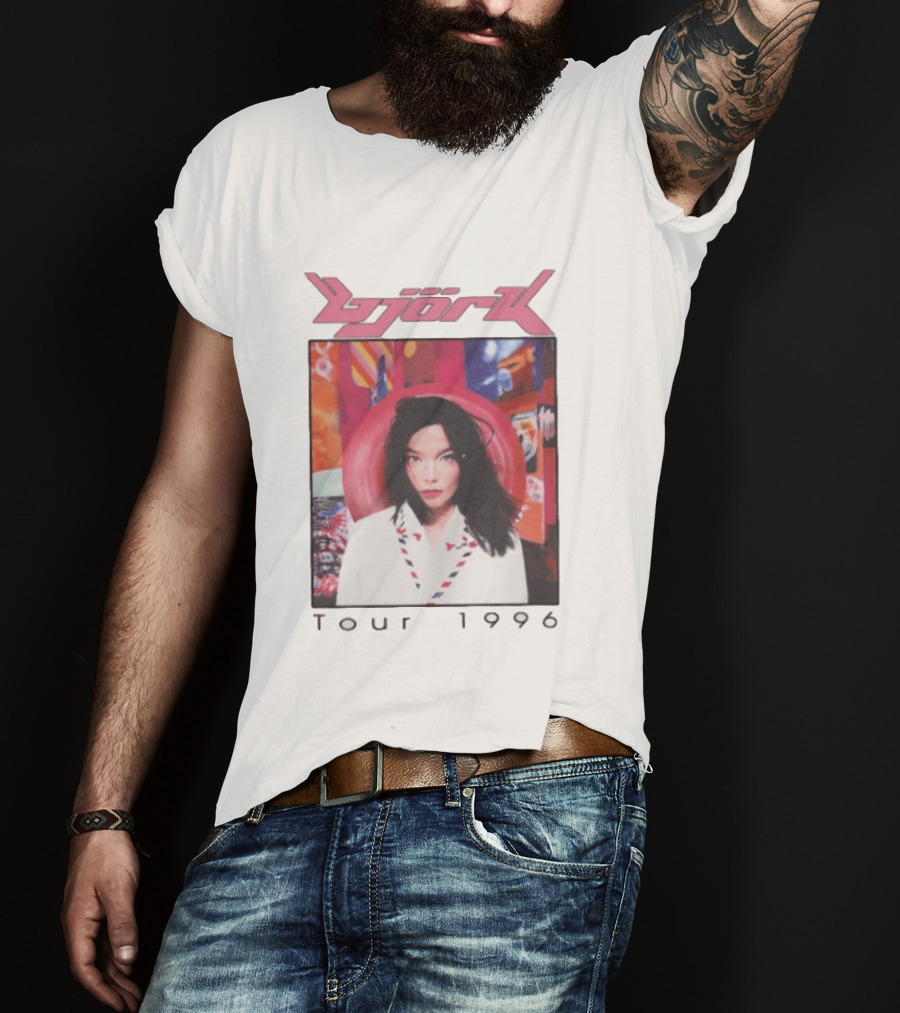 Björk Tour 1996 Post Icelandic Singer T-Shirt