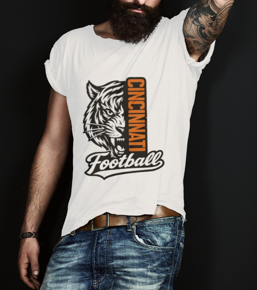 Cincinnati Football Tiger Tiger Iconic Team T-Shirt