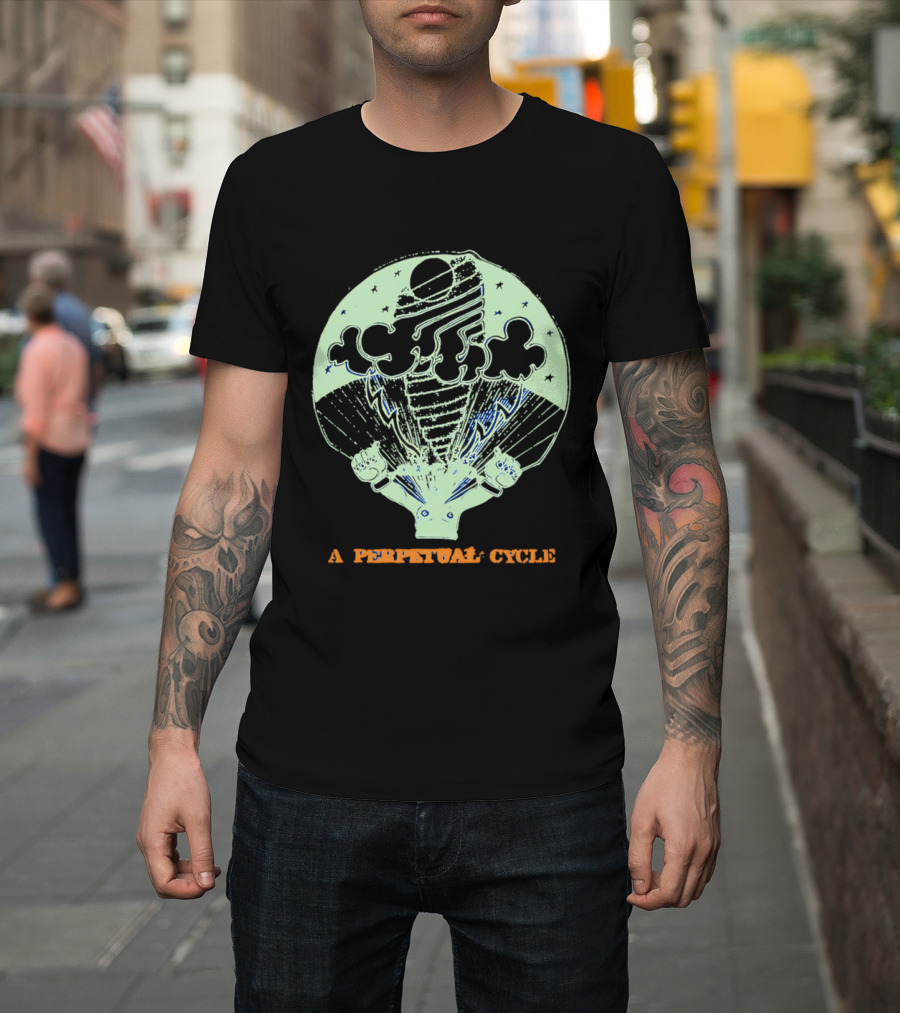 A Perpetual Cycle Tornado 4545 Hands Clouds Stars T-Shirt