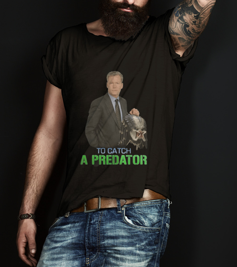 To Catch A Predator Chris Hansen Meme With Predator Mask T-Shirt