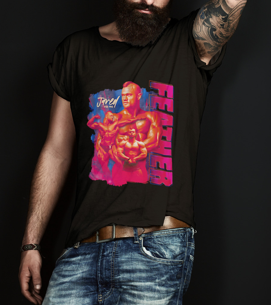 Jared Feather IFBB Pro Bodybuilding Champion Bold Visual T-Shirt
