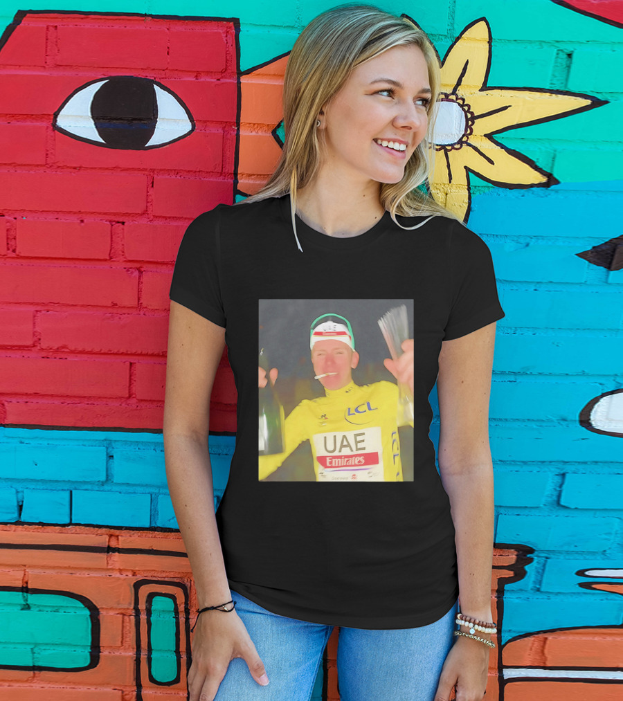 UAE Emirates LCL Tour De France Winner Celebrating T-Shirt