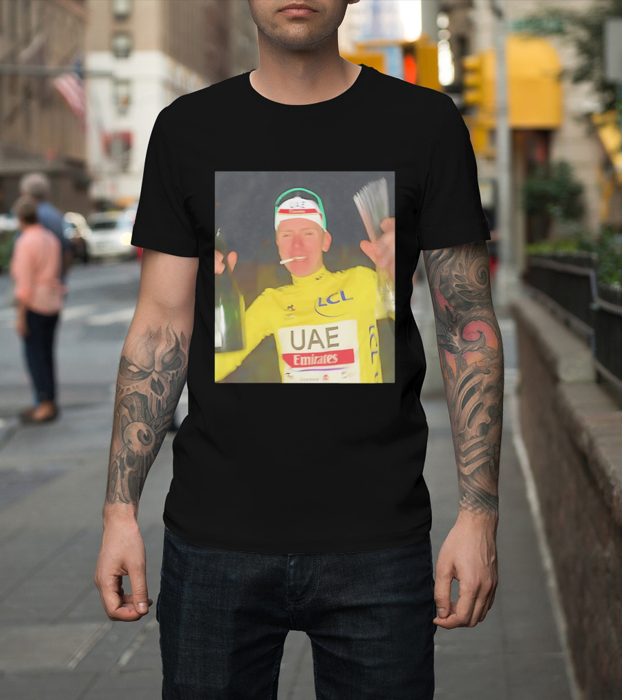 UAE Emirates LCL Tour De France Winner Celebrating T-Shirt