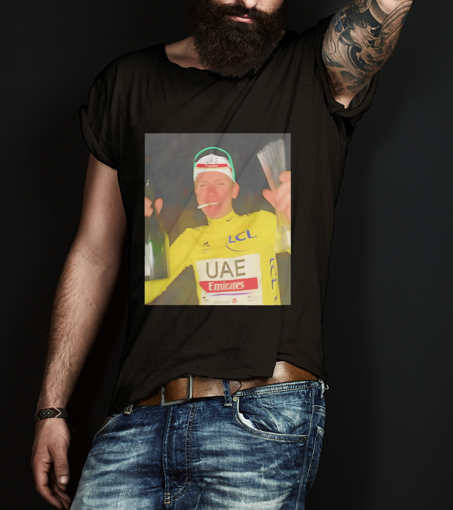 UAE Emirates LCL Tour De France Winner Celebrating T-Shirt
